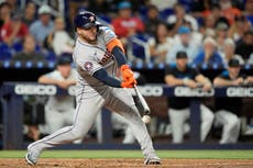 Alexander y Peña ayudan a los Astros a vencer 8-2 a Marlins y romper su racha de cinco victorias