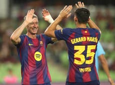 Lewandowski se perderá el Gamper por lesión muscular a una semana de iniciar temporada con Barcelona
