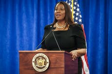 El Departamento de Justicia cita a la procuradora de NY, Letitia James, por demanda a Trump
