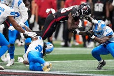 Partido de pretemporada entre Lions y Falcons termina antes por lesión de Morice Norris