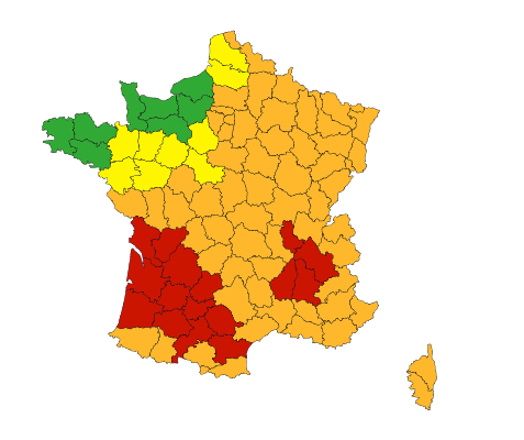 Francia emitió una alerta roja para el lunes y el martes, lo que indica que incluso las personas con buena salud pueden estar en riesgo por el calor