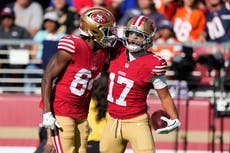 Grupo de receptores de los 49ers sufre otra baja con la lesión de Jordan Watkins