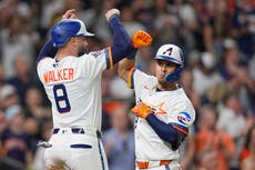 Astros resisten rally de Medias Rojas y ganan 7-6 con jonrones de Urías y McCormick