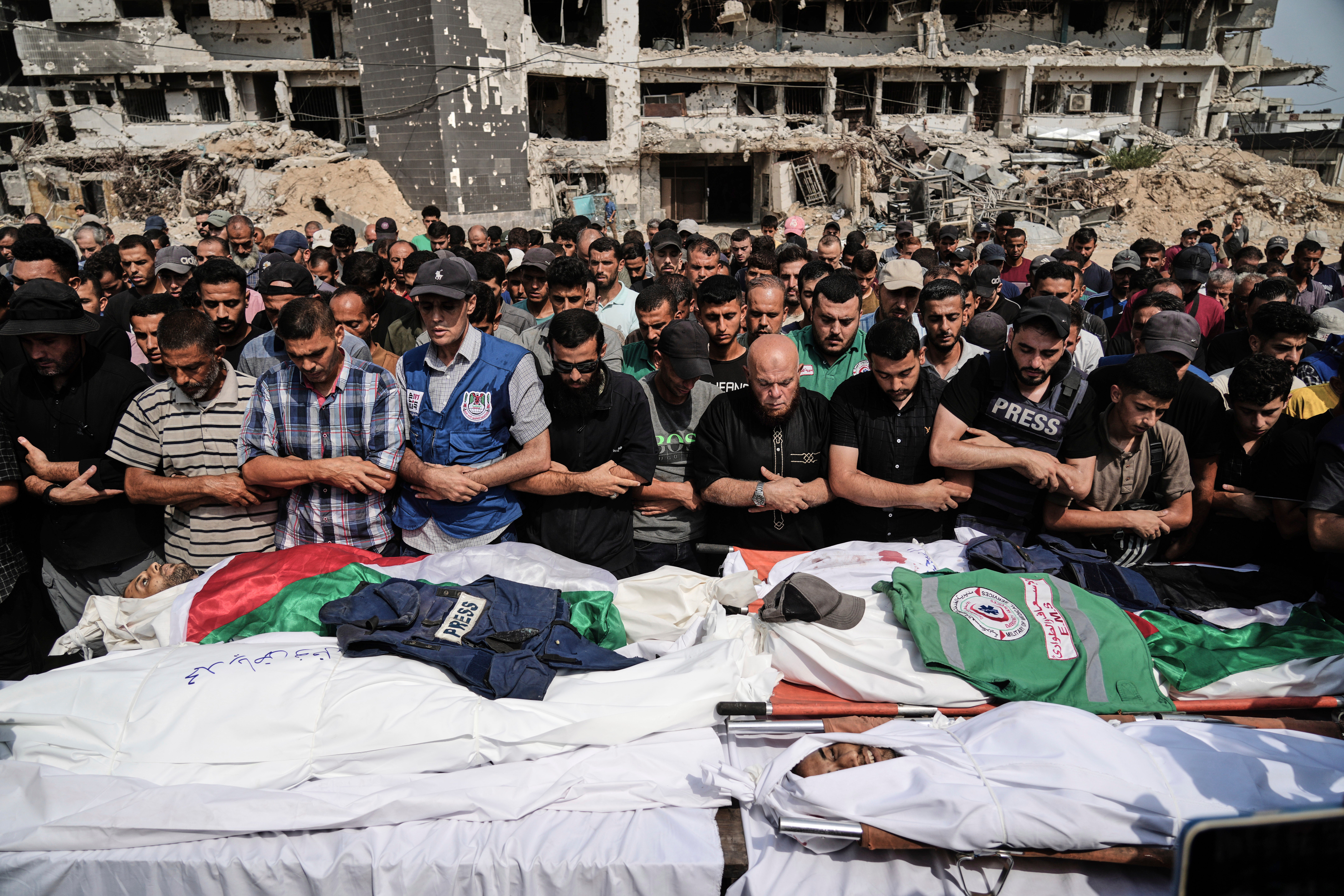 GAZA-PERIODISTAS ASESINADOS
