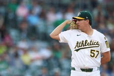 Jacob López poncha a 9 durante 7 entradas en blanco y Atléticos vencen 6-0 a Rays