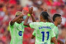 Barcelona inicia la defensa de su título con triunfo ante Mallorca con goles de Raphinha y Yamal