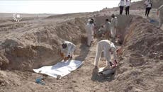 Irak inicia excavación de enorme fosa común que dejó el Estado Islámico