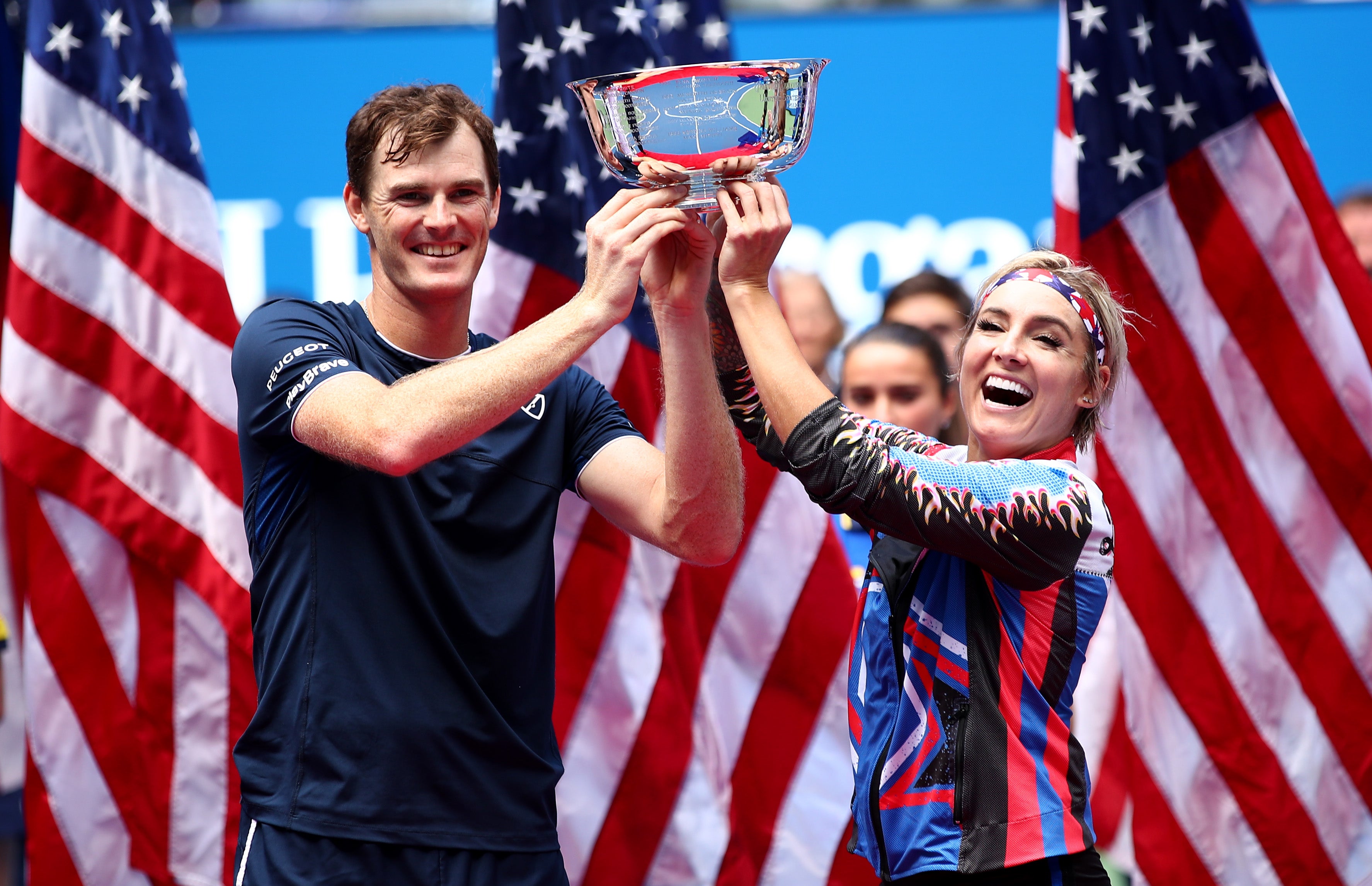 Jamie Murray (izquierda) ha ganado tres títulos de dobles mixtos en el Abierto de tenis de Estados Unidos