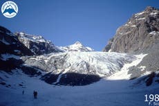 Glaciar Ventina en Italia se ha derretido tanto que solo puede ser monitoreado de forma remota
