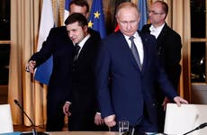 Putin y Zelensky se vieron una sola vez: así fue ese histórico encuentro