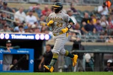 Langeliers pega jonrón de 2 carreras, Soderstrom amplía racha de hits y Atléticos vencen a Mellizos