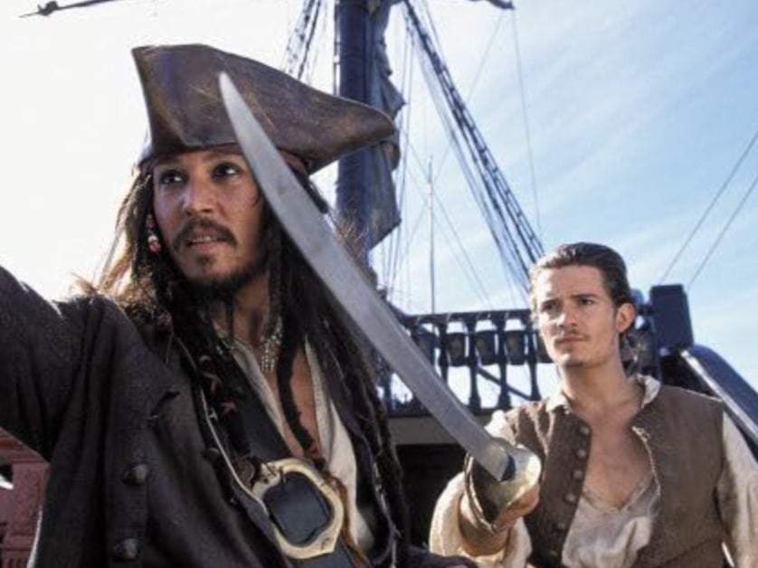 Johnny Depp y Orlando Bloom en ‘Piratas del Caribe’