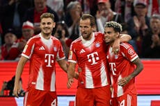 Kane anota tripleta y Luis Díaz se estrena con el Bayern en goleada 6-0 ante Leipzig