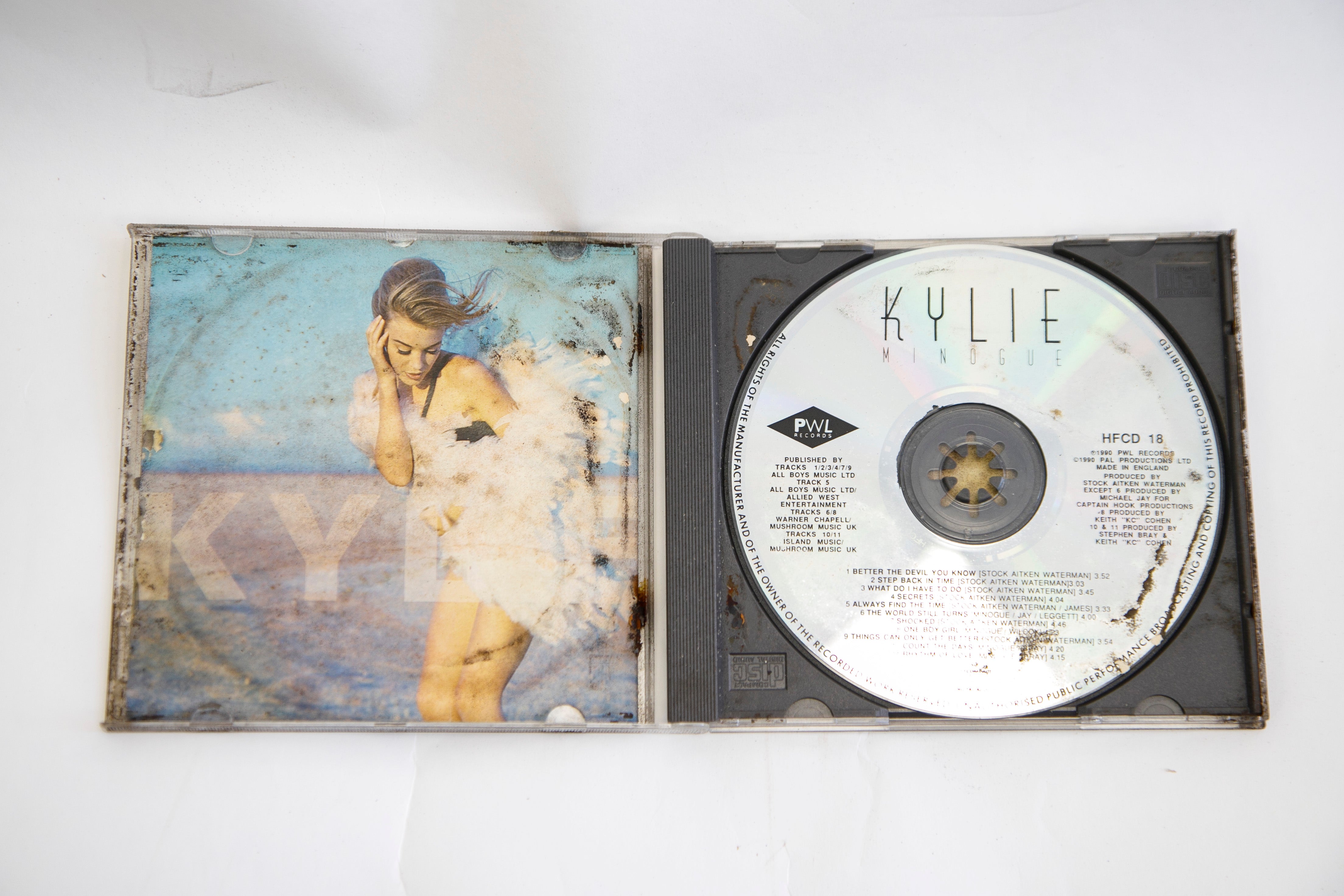 Los niños eligieron incluir un CD de Kylie en la colección