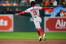 Ceddanne Rafaela conecta jonrón de 2 carreras en el 9no inning y Medias Rojas superan 3-2 a Orioles