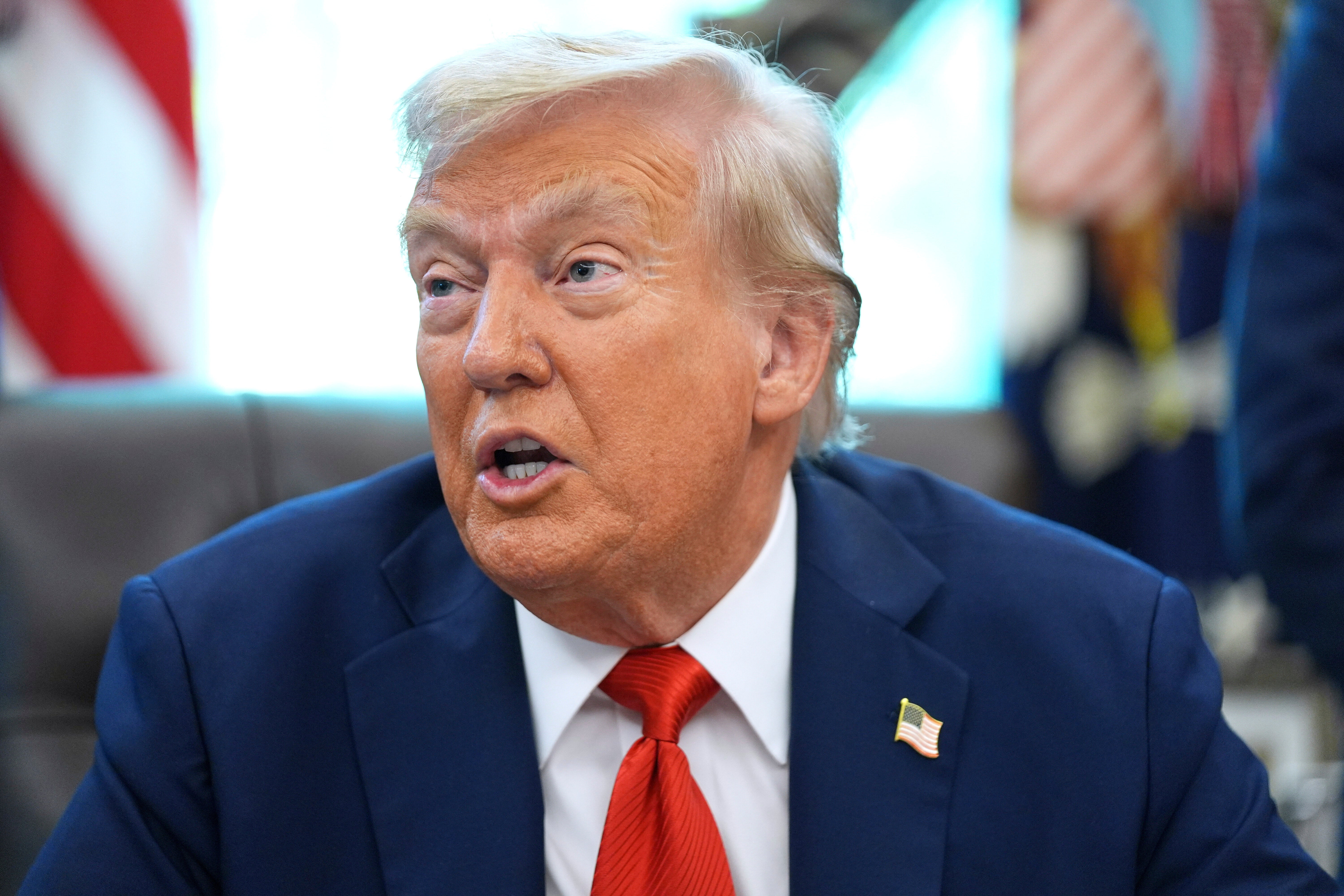 Trump tiene previsto pronunciar un discurso en el Despacho Oval a las 2 p. m. del martes, según la Casa Blanca