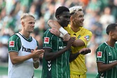 Gol tardío asesta otro golpe al Leverkusen en la Bundesliga que empata con el Werder Bremen