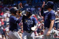 Rays vencen 7-4 a los Nationals y barren la serie de tres juegos