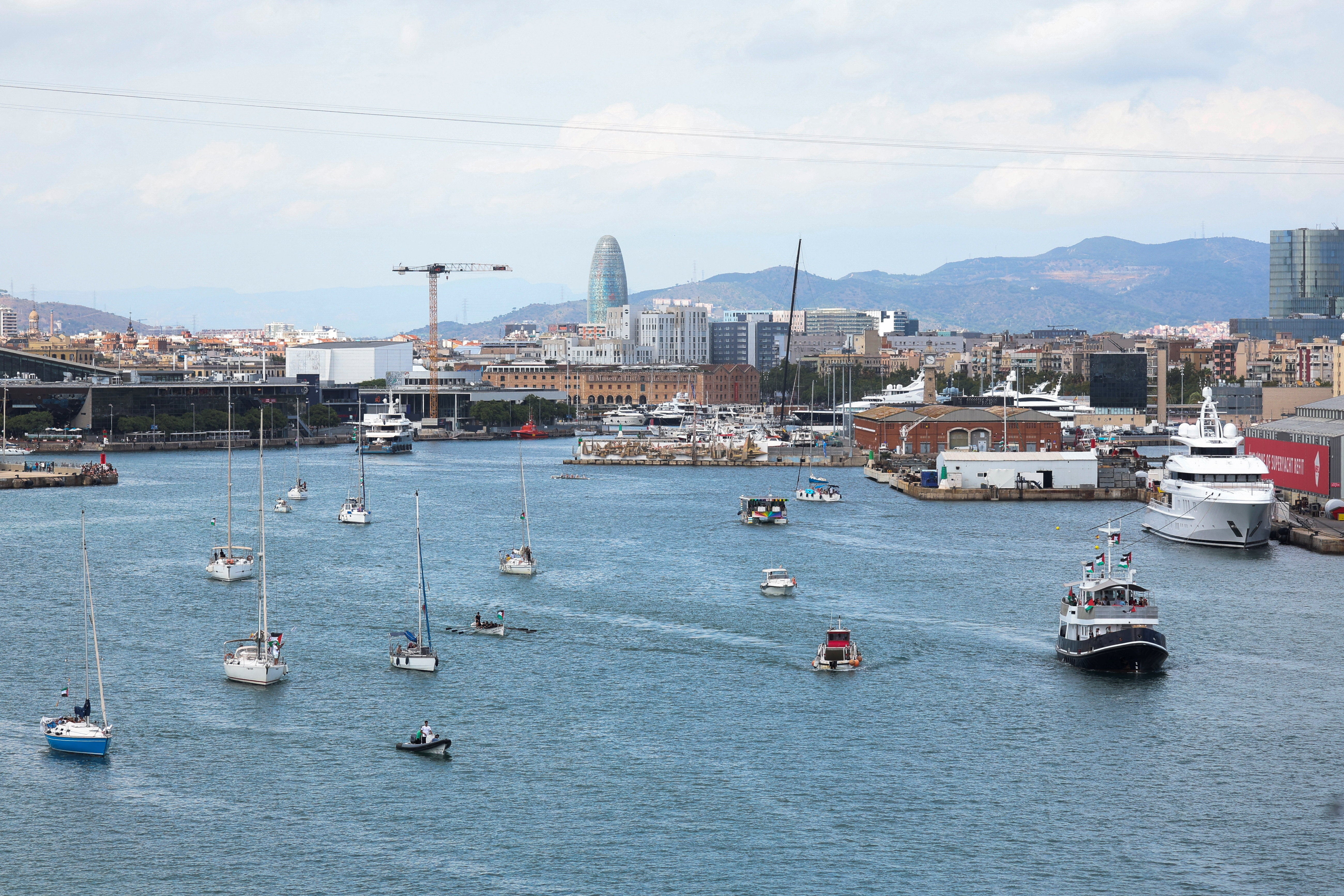 Embarcaciones de la Flotilla Global Sumud