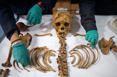 Desentierran en Perú una docena de humanos con las manos atadas a la espalda
