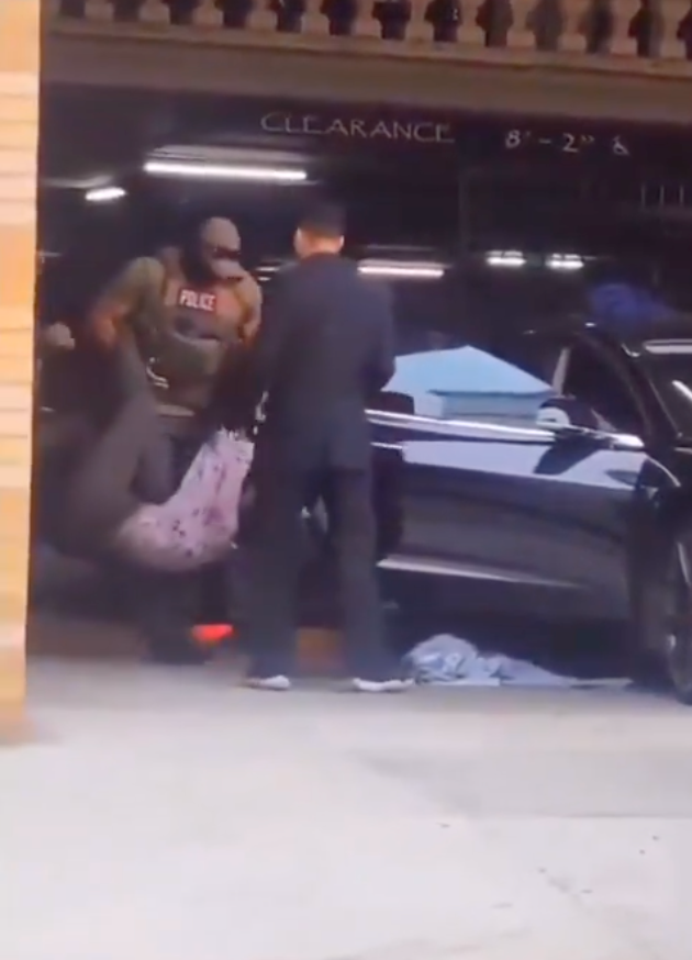 Agentes federales sacaron a la influencer de su Tesla