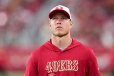 Christian McCaffrey está en duda con 49ers para el inicio de temporada por lesión de pantorrilla