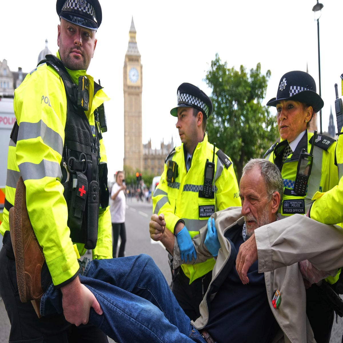 Simpatizantes de Palestine Action se enfrentan con la policía de Londres;  hay varios detenidos | Independent Español