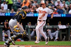 Dylan Beavers impulsa carrera decisiva por segundo día seguido, Orioles vencen 3-2 a Piratas