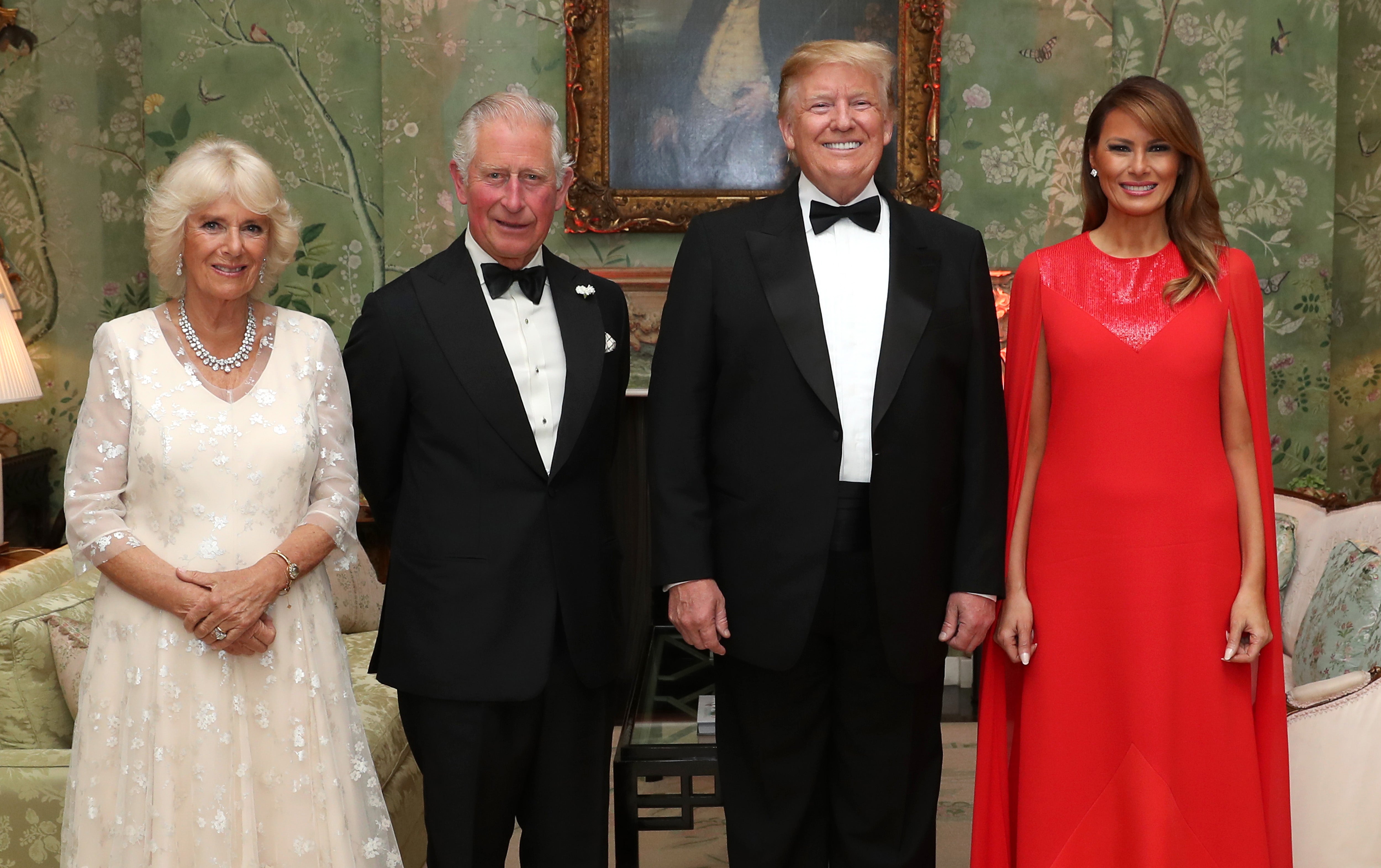 Los reyes británicos, que entonces eran el príncipe de Gales y la duquesa de Cornualles, se reunieron con Donald Trump y su esposa Melania, durante su anterior visita oficial en 2019
