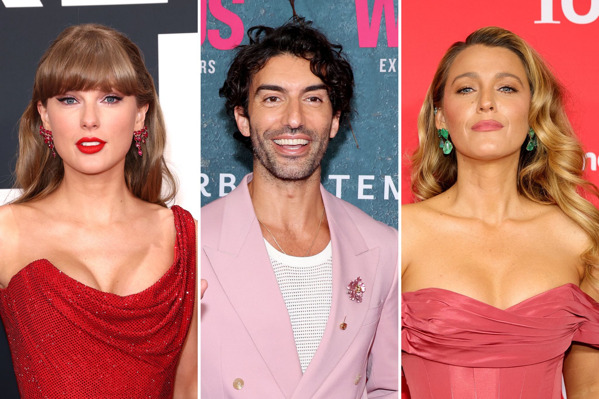 Taylor Swift habría aceptado entregar pruebas en la batalla legal entre Justin Baldoni y Blake Lively (derecha)