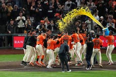Grand slam de Patrick Bailey da la victoria a Gigantes sobre Dodgers por 5-1.