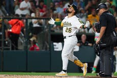 Kurtz conecta grand slam más largo de MLB esta temporada y Atléticos vencen 11-5 a Rojos