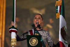 Sheinbaum recuerda a mujeres y migrantes en su primera celebración de la independencia de México