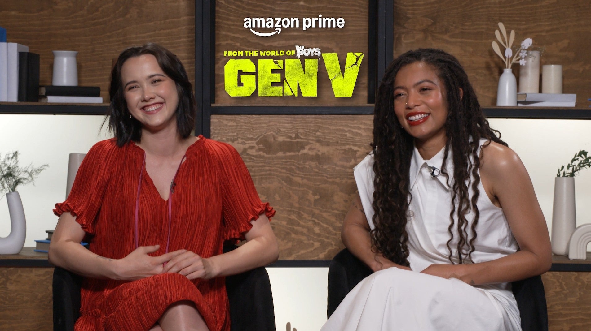 Entrevista con las protagonistas de ‘Gen V’ London Thor (izquierda) y Jaz Sinclair (derecha)