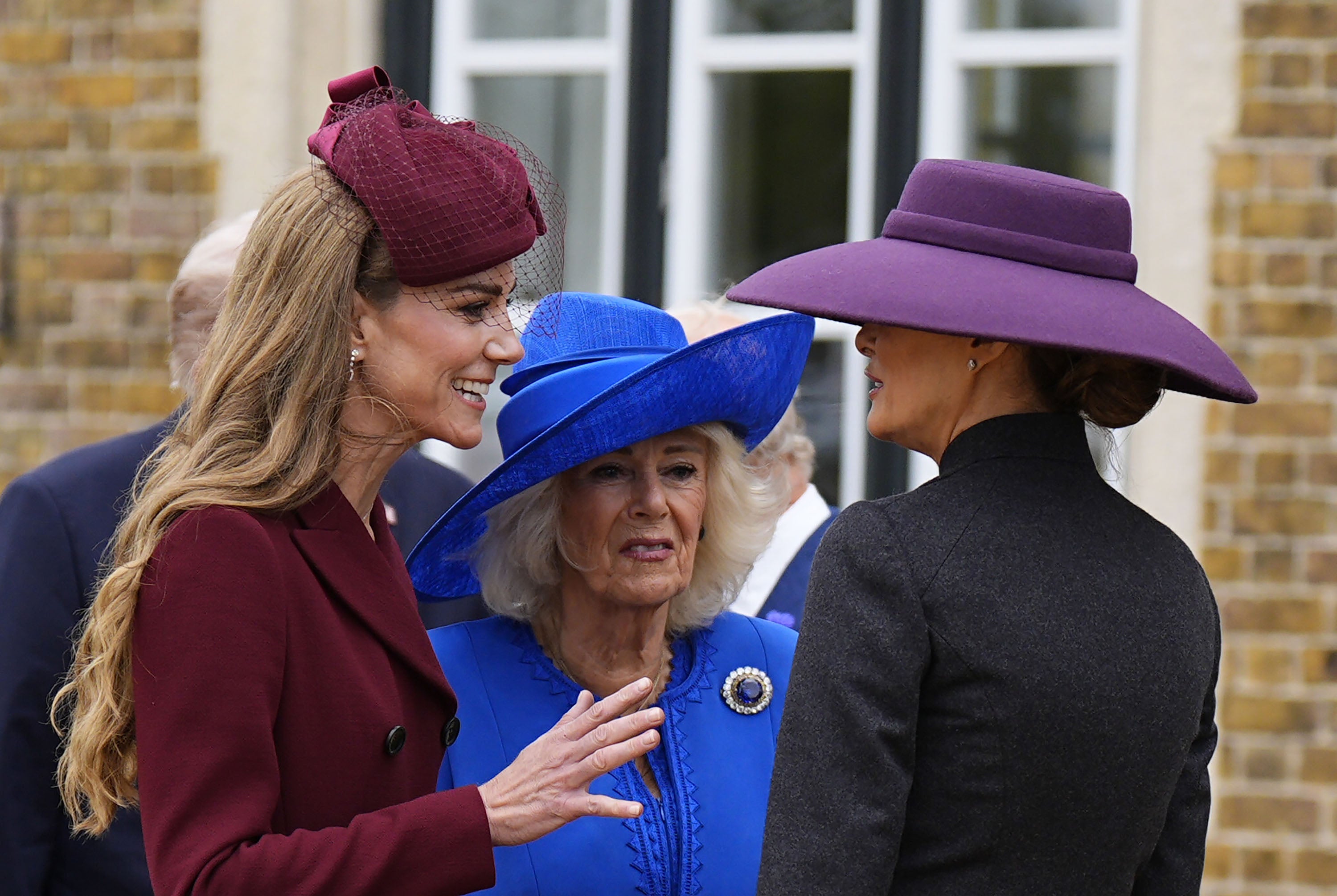 Catherine, princesa de Gales, la reina Camilla y la primera dama Melania Trump