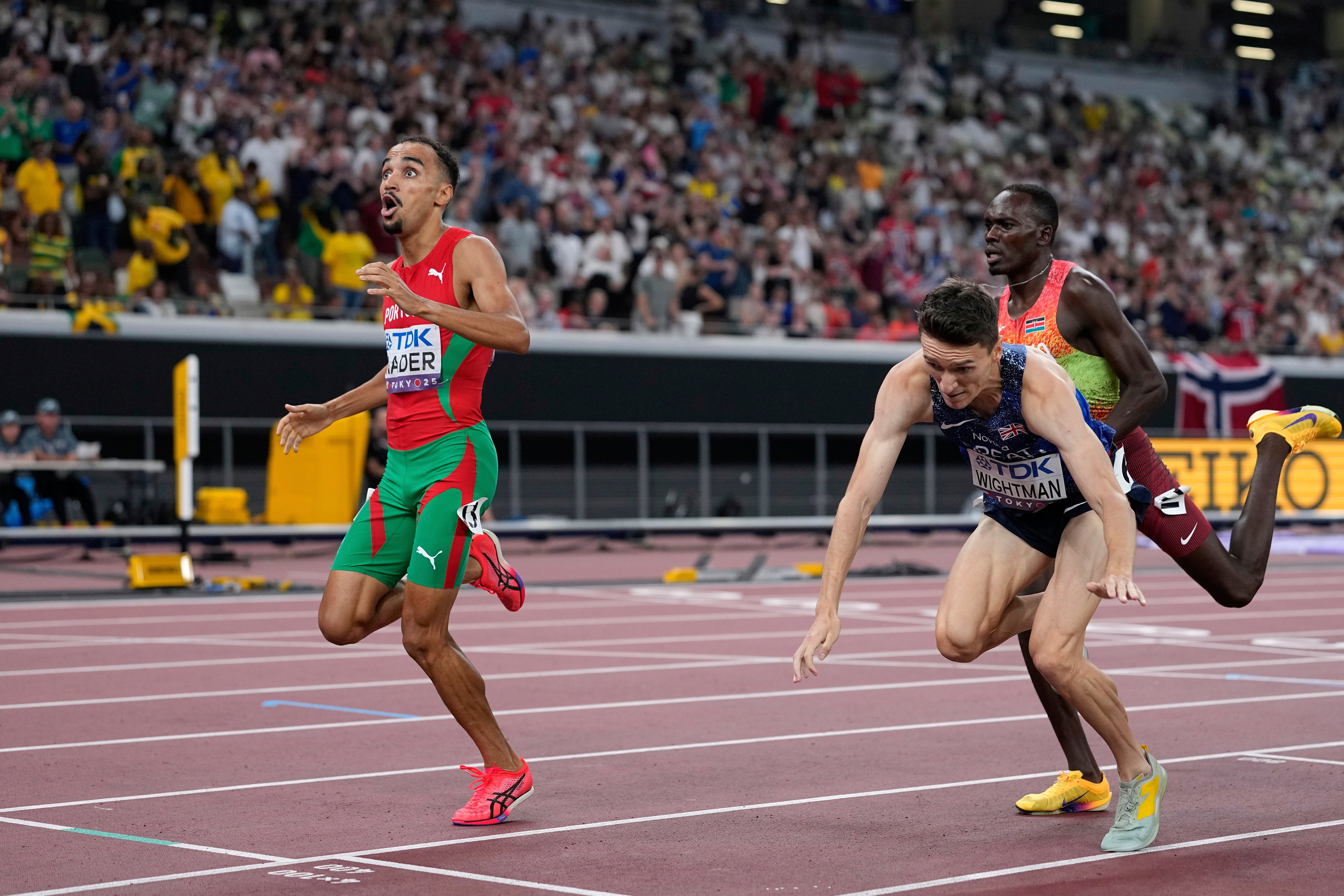 El portugués Isaac Nader sorprende en los 1.500 metros masculinos del Mundial de atletismo