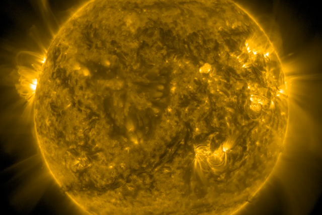 <p>El Observatorio de Dinámica Solar de la NASA captó esta imagen del Sol el 9 de septiembre de 2025</p>