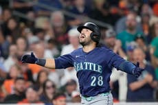 Suárez pega jonrón, Woo brilla en 5 entradas y Marineros blanquean a Astros para liderar división