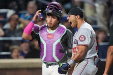 Jonrón dentro del parque de Lile en la 11ª entrada da victoria 5-3 a Nacionales sobre Mets