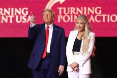 En funeral de Charlie Kirk, Erika perdona al asesino y Trump ataca a sus enemigos