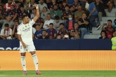 Doblete de Mbappé y Mastantuono marca su primer gol con Real Madrid en victoria 4-1 sobre Levante