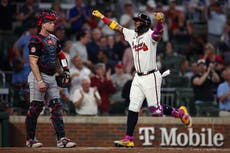 Harris conecta 2 jonrones y Bravos superan 3-2 a Nacionales para hilar 10 triunfos