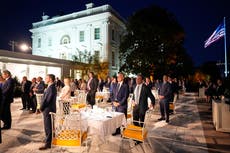 Trump convierte el Jardín de Rosas de la Casa Blanca en un "club"