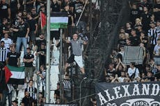 Protestas y fuerte seguridad mientras Maccabi Tel Aviv enfrenta a PAOK en Grecia