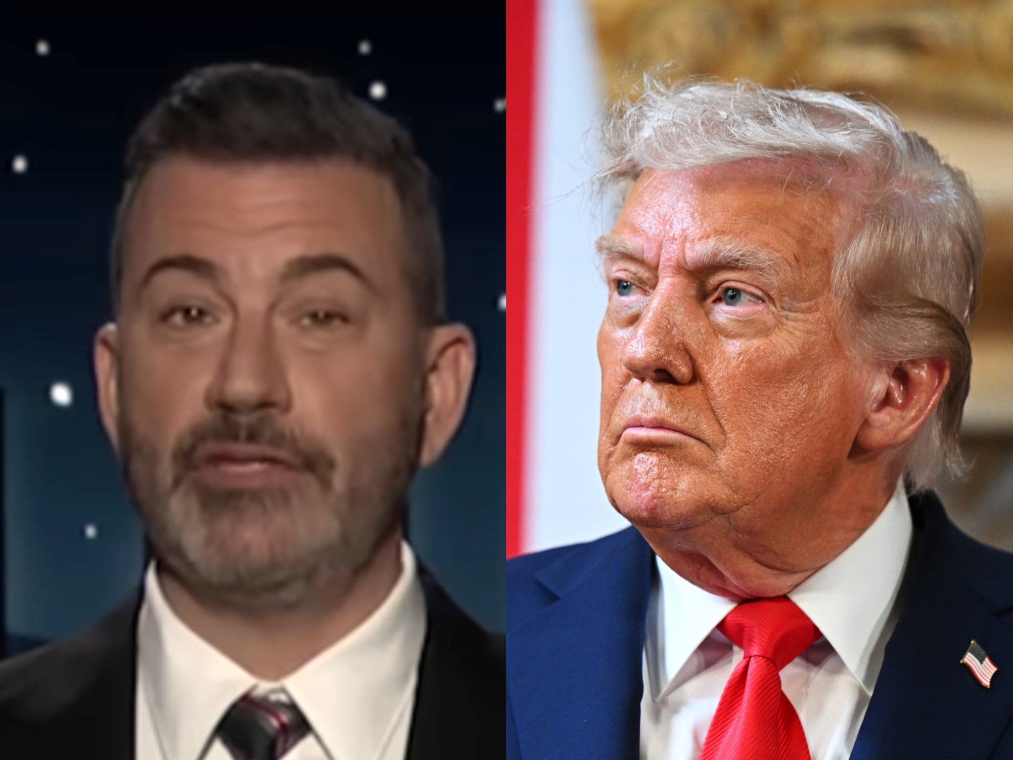 El presentador intercambió pullas con Donald Trump tras la suspensión temporal de su programa, que el presidente calificó como “una gran noticia” para Estados Unidos