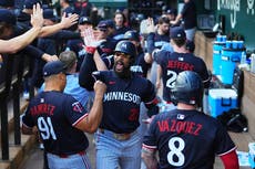Buxton conecta 2 jonrones, incluido otro en el 1er turno, y Mellizos vencen 4-0 a Rangers