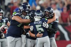 Jason Myers anota gol de campo de 52 yardas al final y Seahawks superan 23-20 a Cardinals