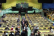 Delegados de la ONU se retiran durante discurso de Netanyahu sobre Gaza