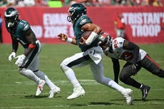 Publicación en redes sociales de A.J. Brown genera preocupación pese al 4-0 de Eagles