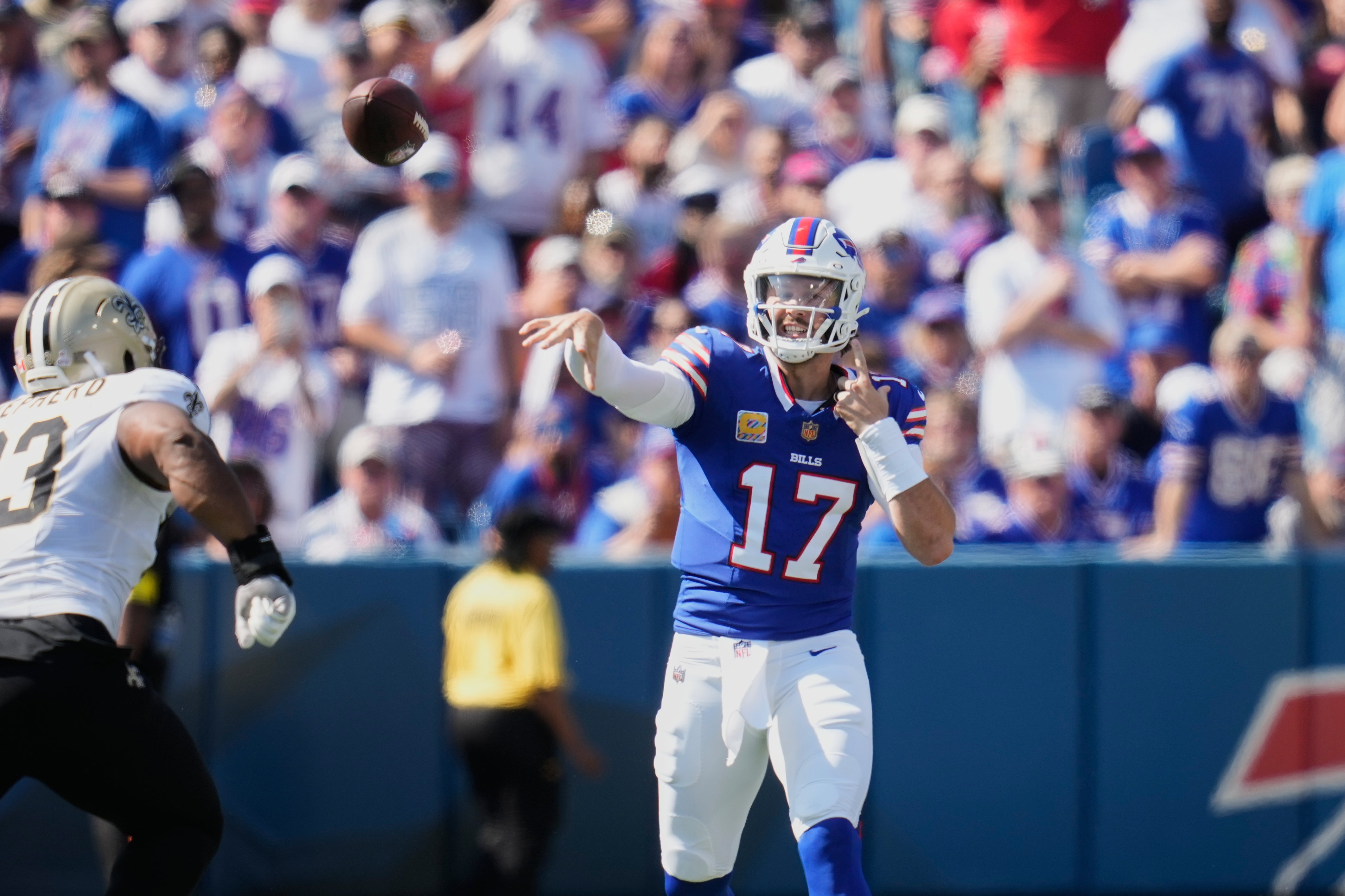 Josh Allen lleva a Bills a un inicio de 4-0, pero persisten dudas tras ajustada victoria ante Saints